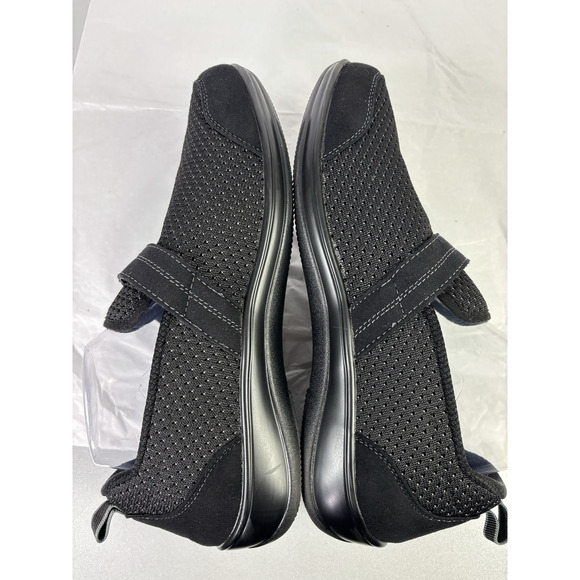 Orthofeet Quincy 821 Womens Size 11.5 D Wide Black Slip On Orthopedic Shoes - Picture 4 of 12